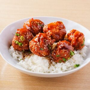 chicken meatball bowl